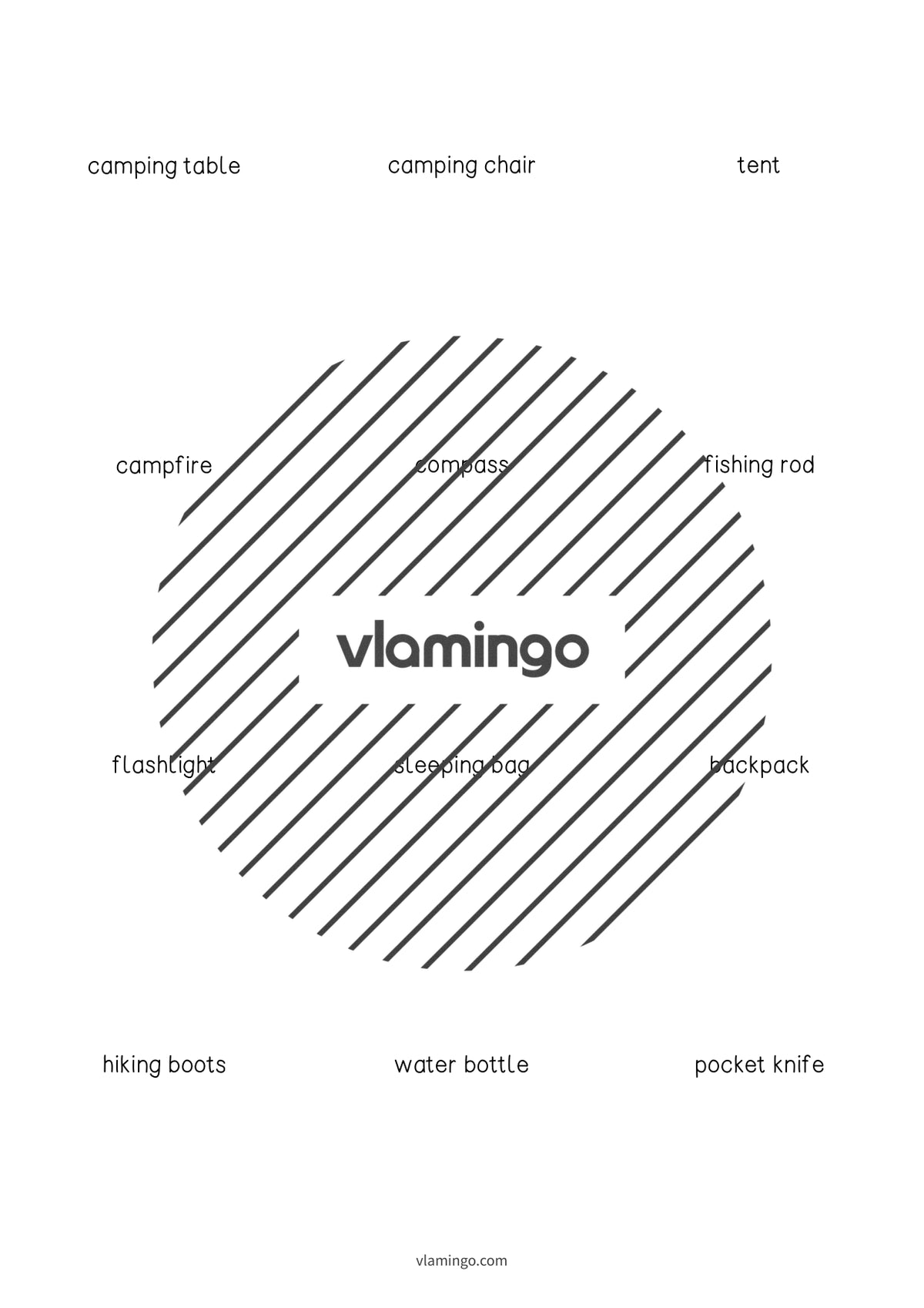 de englisch camping vocabulary cards 004