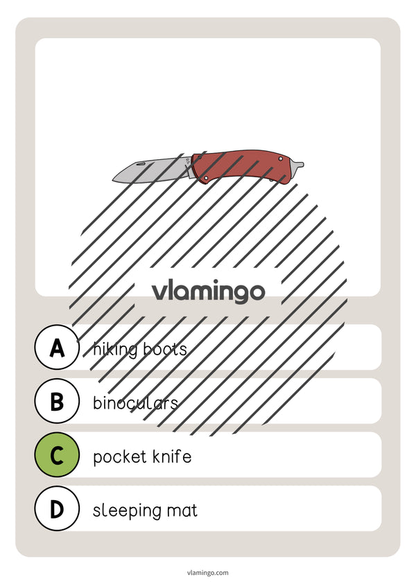 de englisch camping vocabulary quiz 024