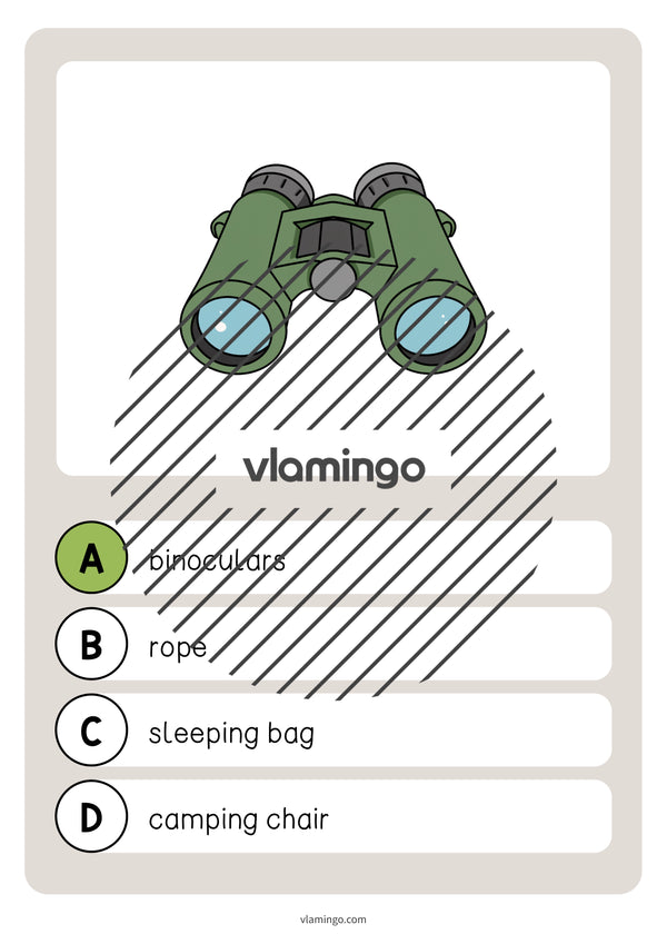 de englisch camping vocabulary quiz 032