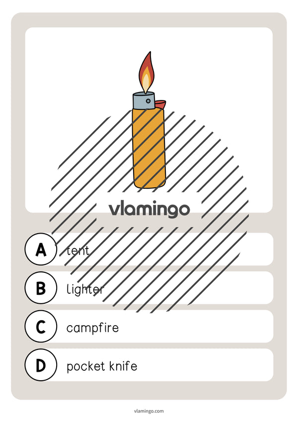 de englisch camping vocabulary quiz 033