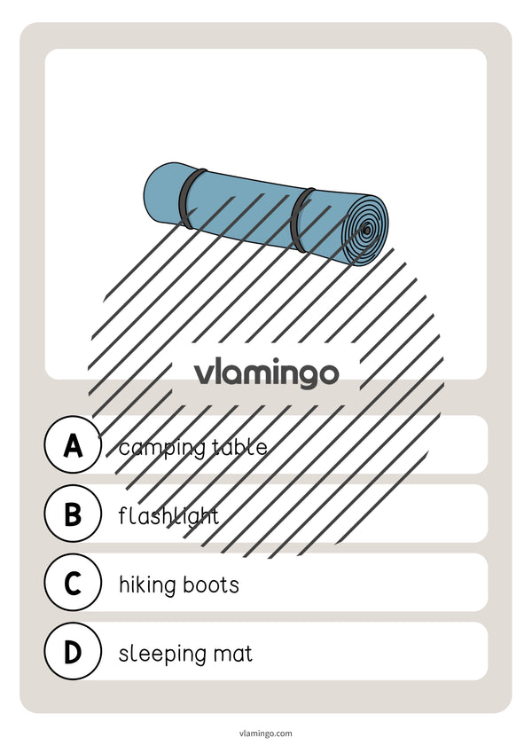 de englisch camping vocabulary quiz 035
