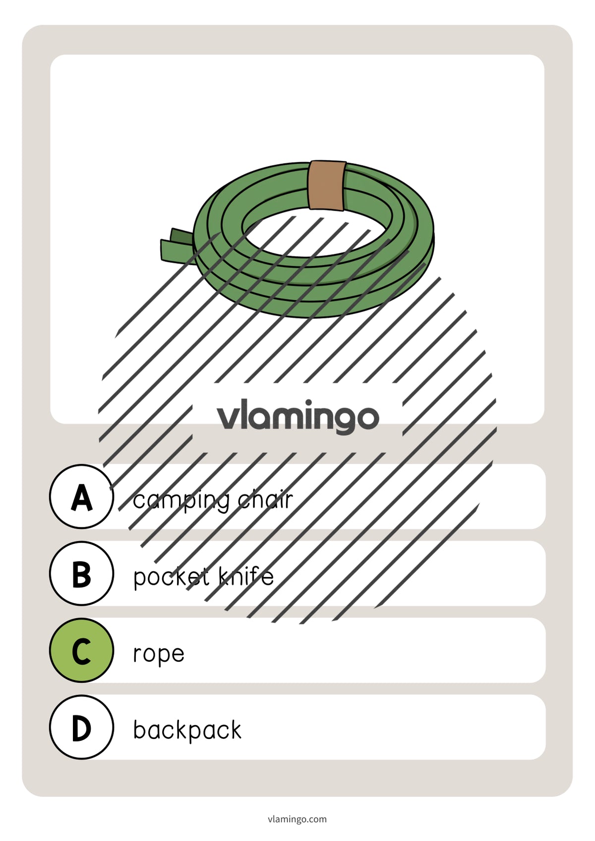 de englisch camping vocabulary quiz 044