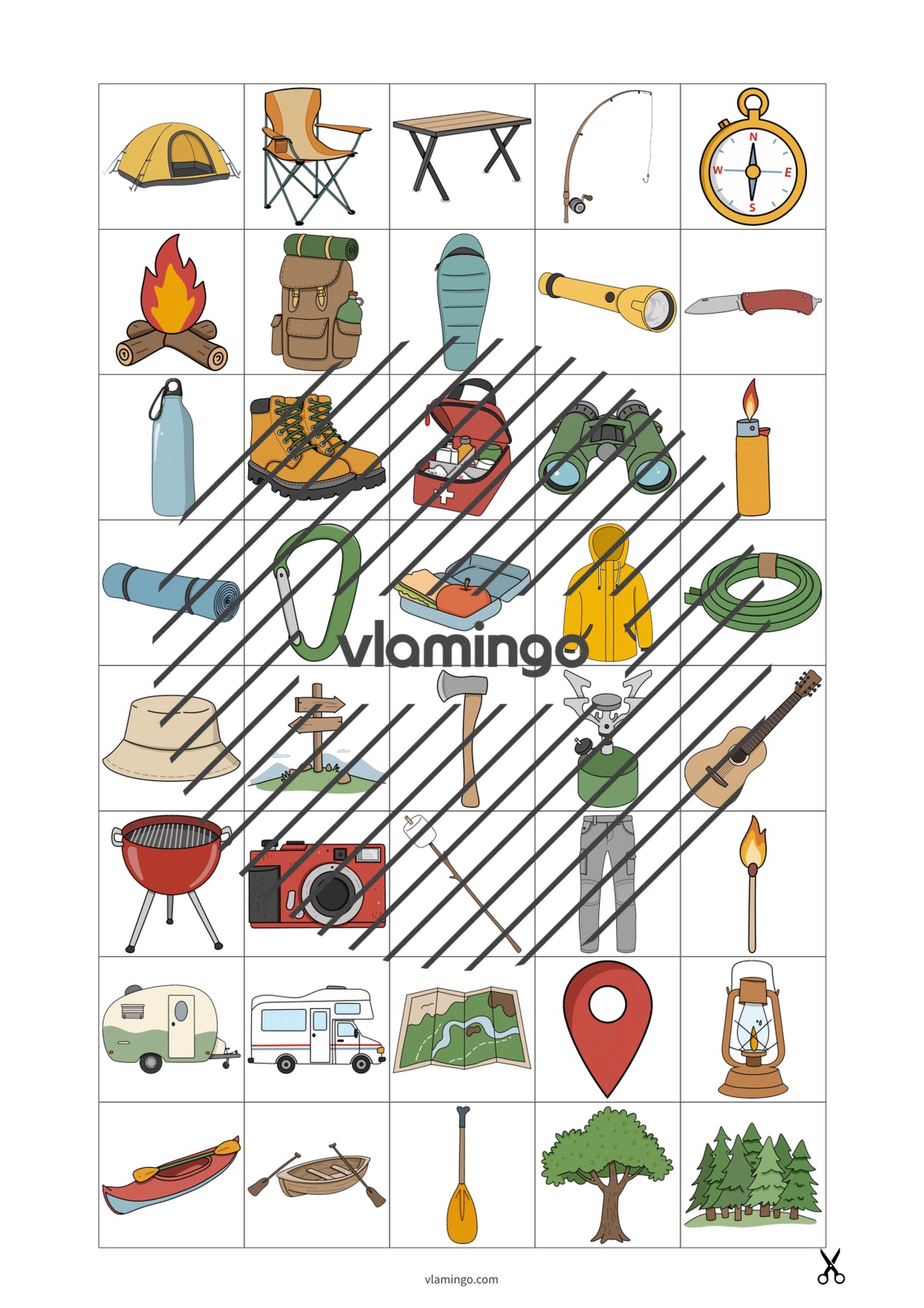 de englisch camping vocabulary wheel of fortune 017