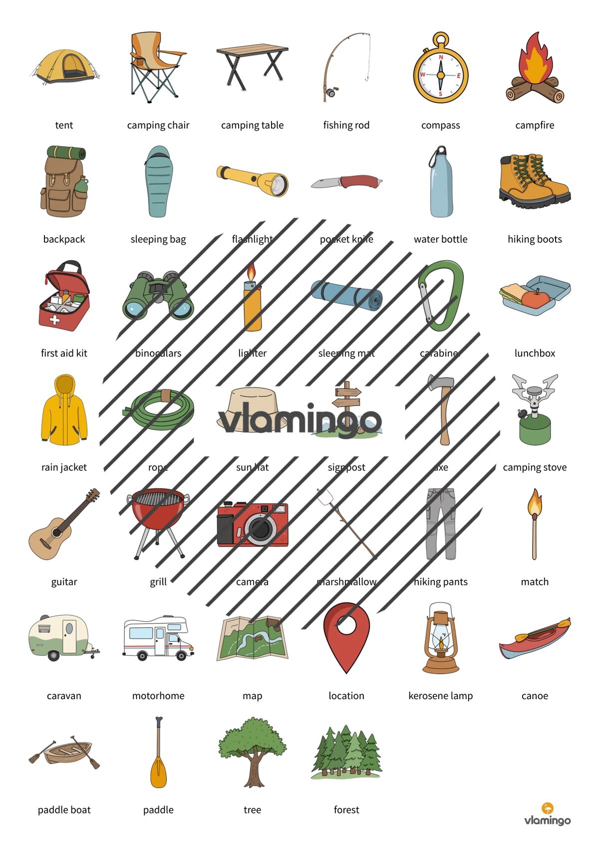 de englisch camping vocabulary wheel of fortune 018