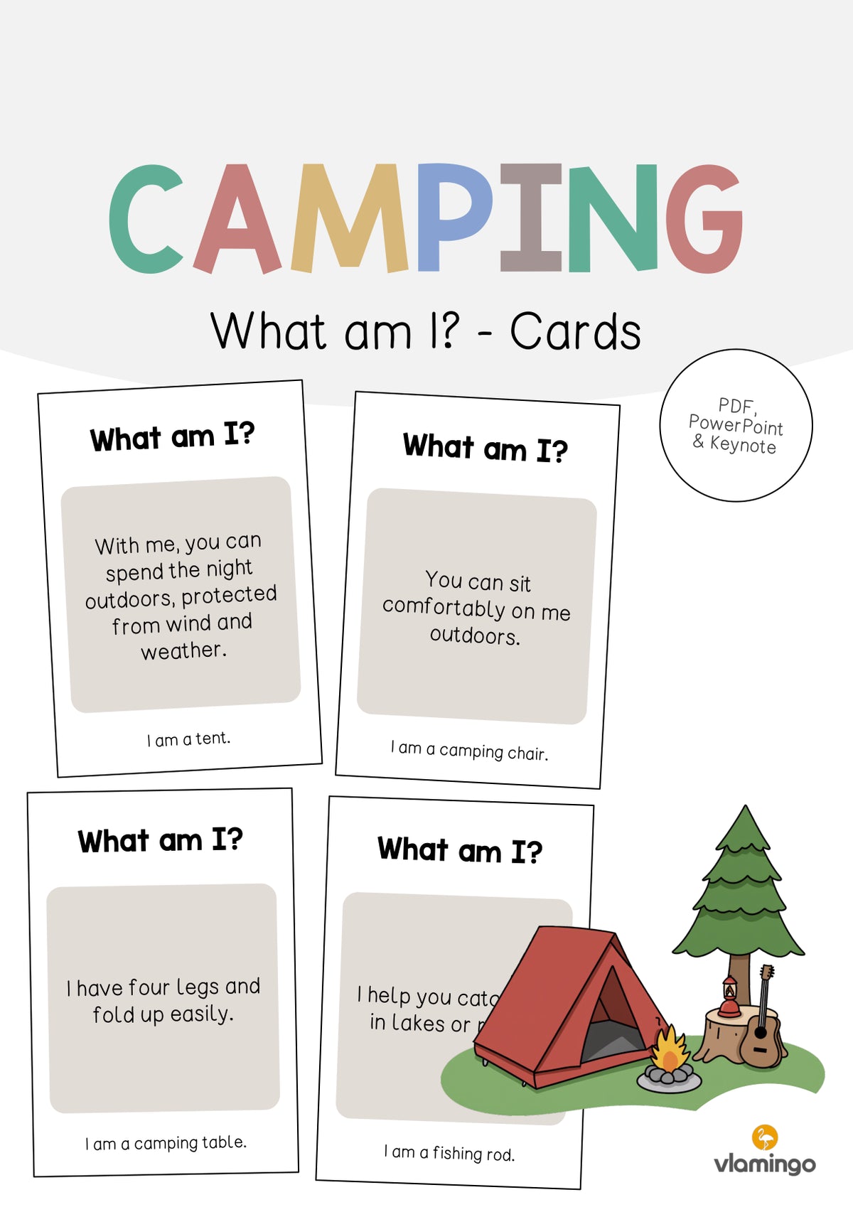 de englisch camping what am i cards 001