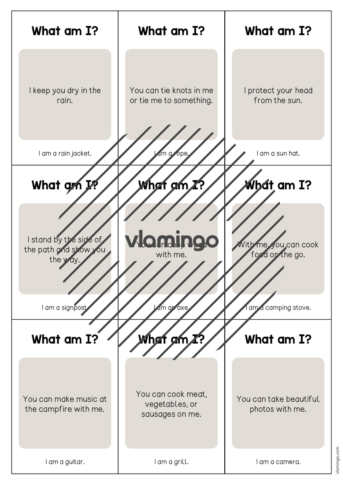 de englisch camping what am i cards 005
