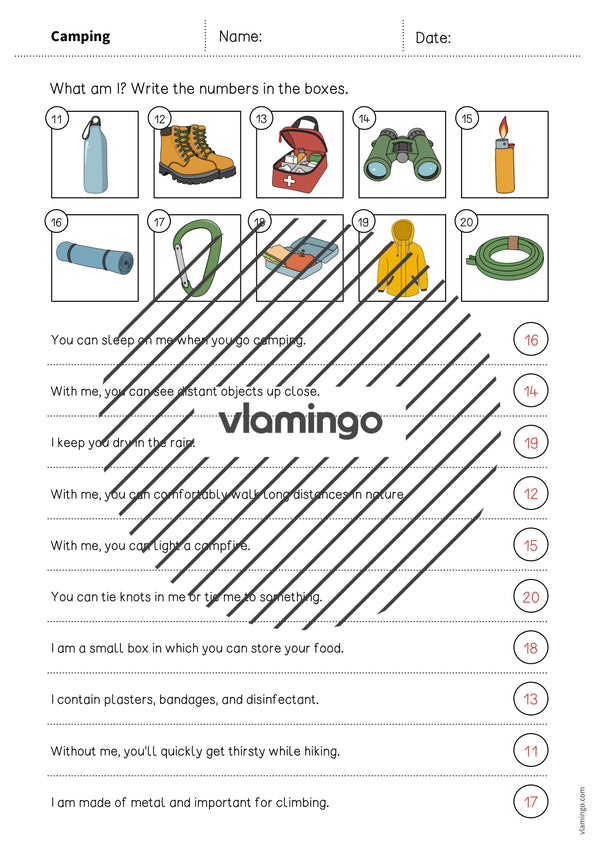 de englisch camping what am i worksheet 008
