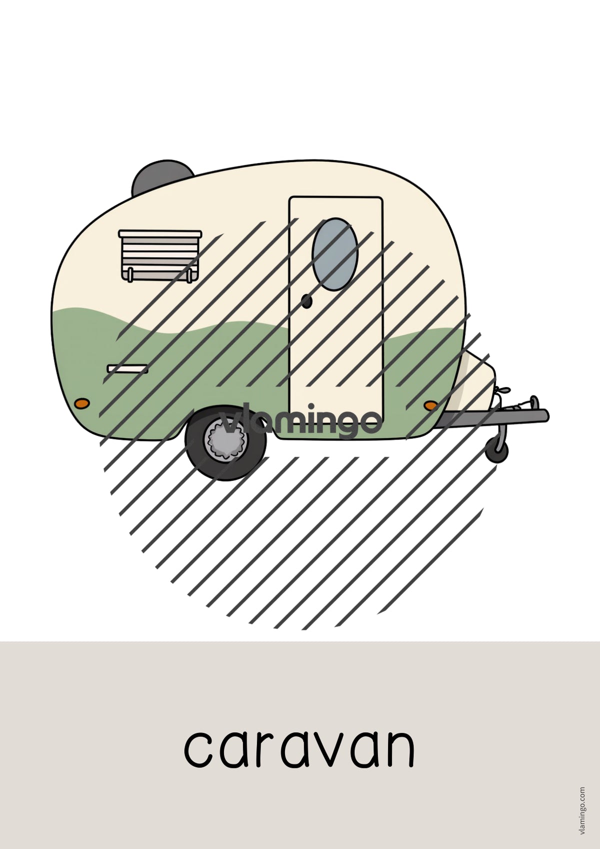 de englisch camping word and picture cards 033