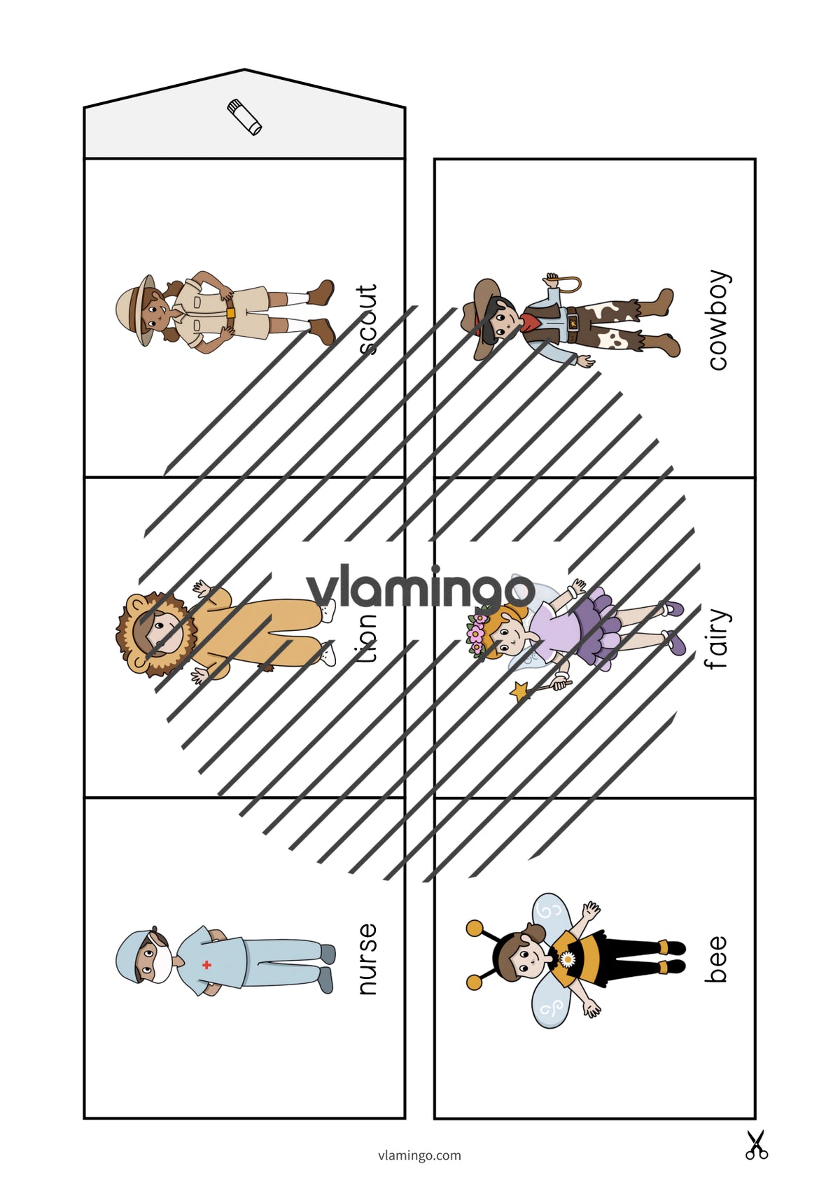 de englisch carnival accordion fold 007