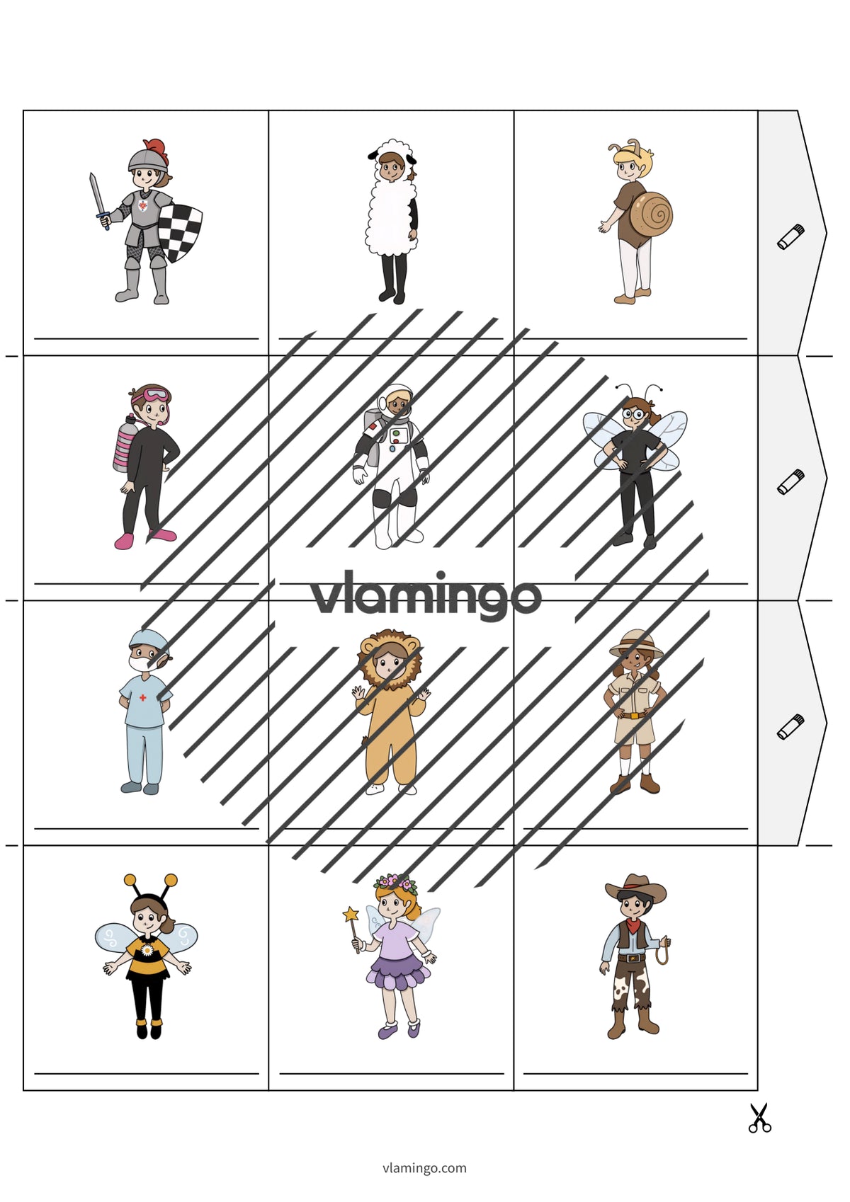 de englisch carnival accordion fold 018