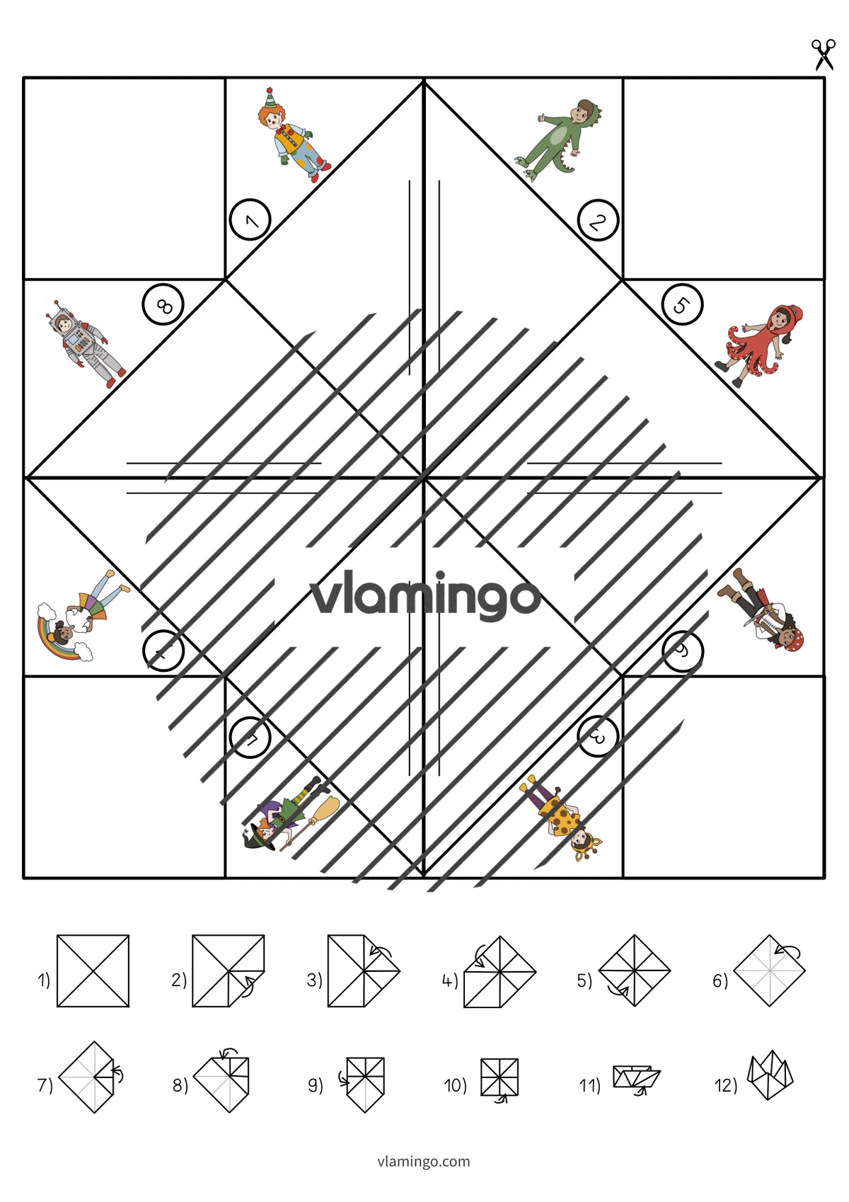 de englisch carnival cootie catcher 009