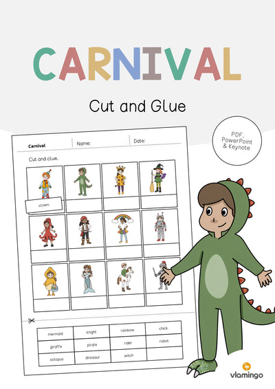 Carnival / Fasching: Cut and Glue (Englisch)