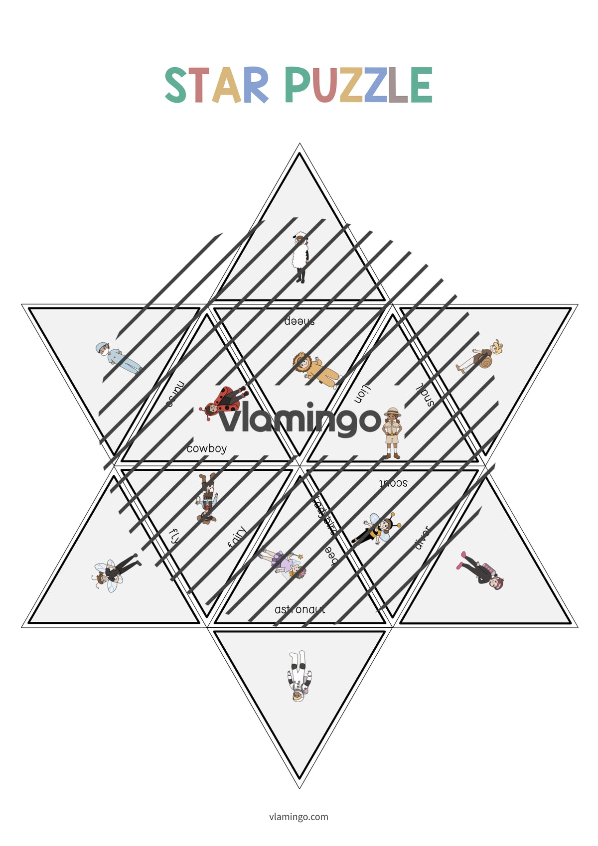 de englisch carnival star puzzle 011
