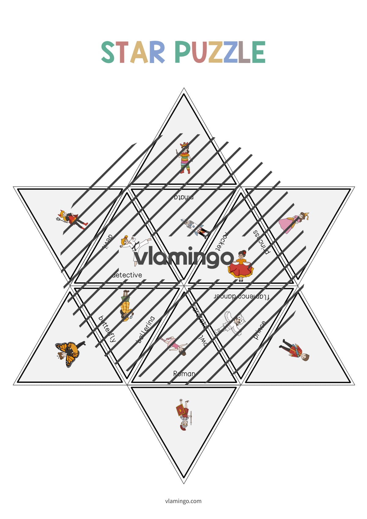 de englisch carnival star puzzle 012