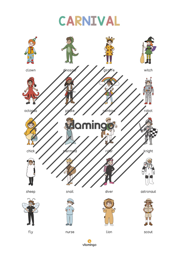 de englisch carnival vocabulary poster 003