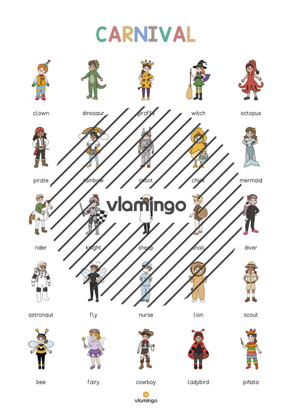 de englisch carnival vocabulary poster 004