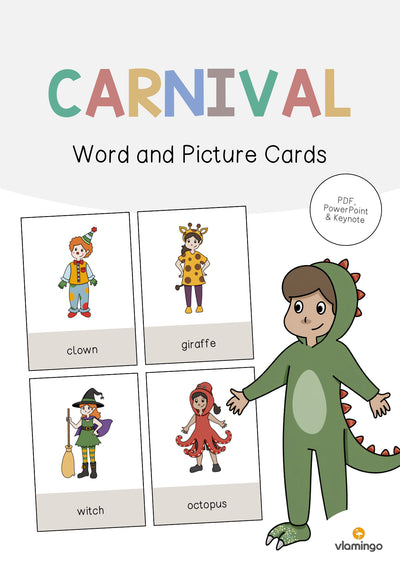 Carnival / Fasching: Word and Picture Cards (Englisch)