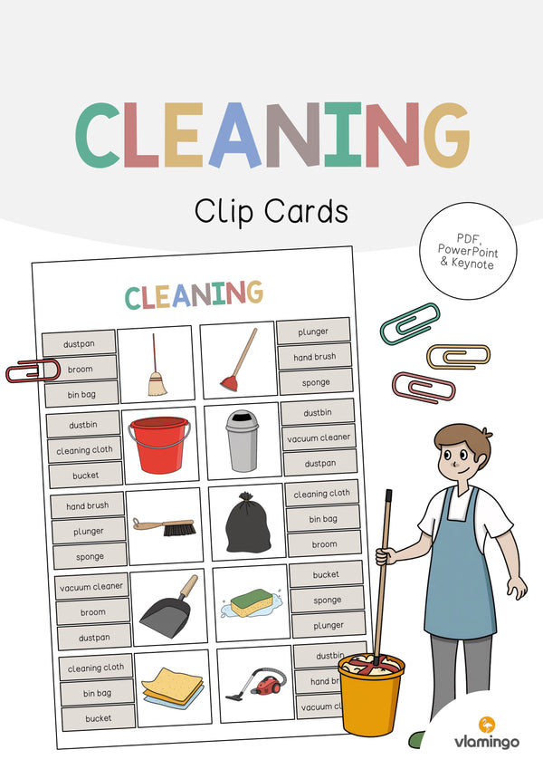 de englisch cleaning clip cards 001