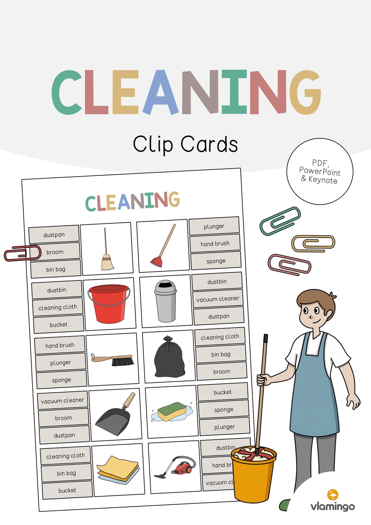 de englisch cleaning clip cards 001