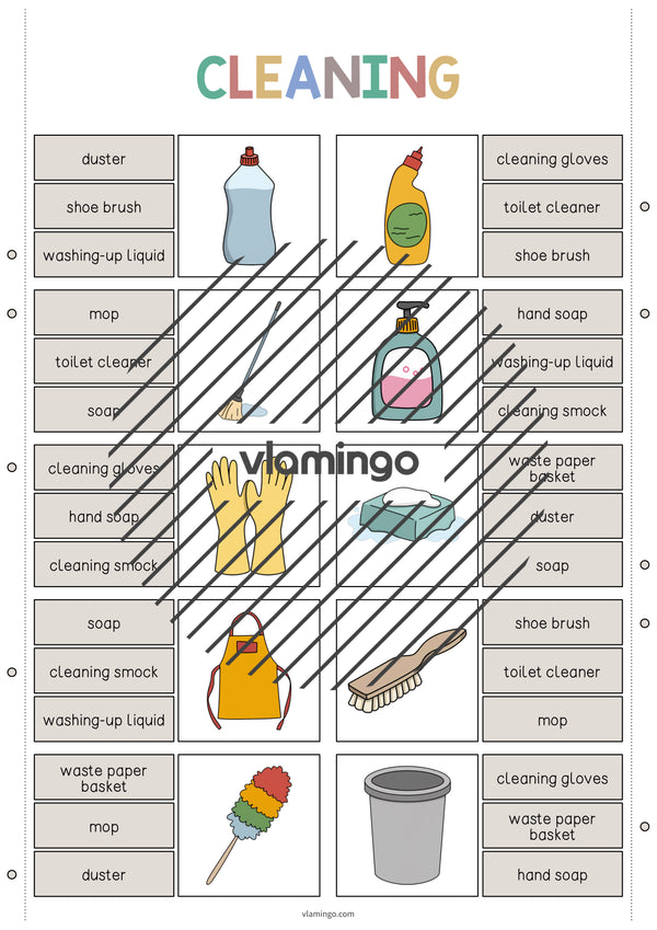 de englisch cleaning clip cards 004