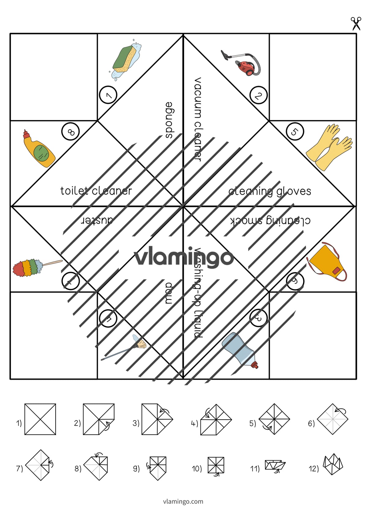 de englisch cleaning cootie catcher 006