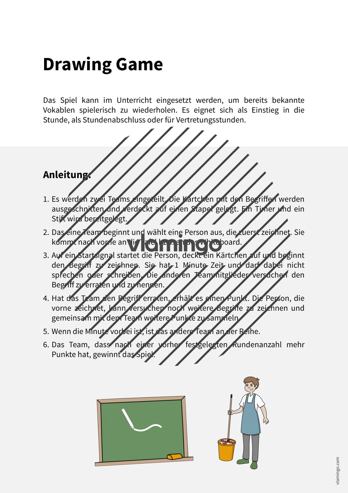 de englisch cleaning drawing game 002