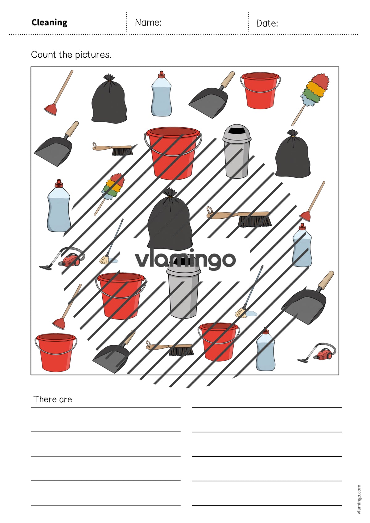 de englisch cleaning how many worksheet 006