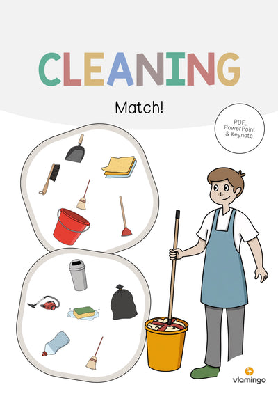 Cleaning / Putzen: Match! (Englisch)