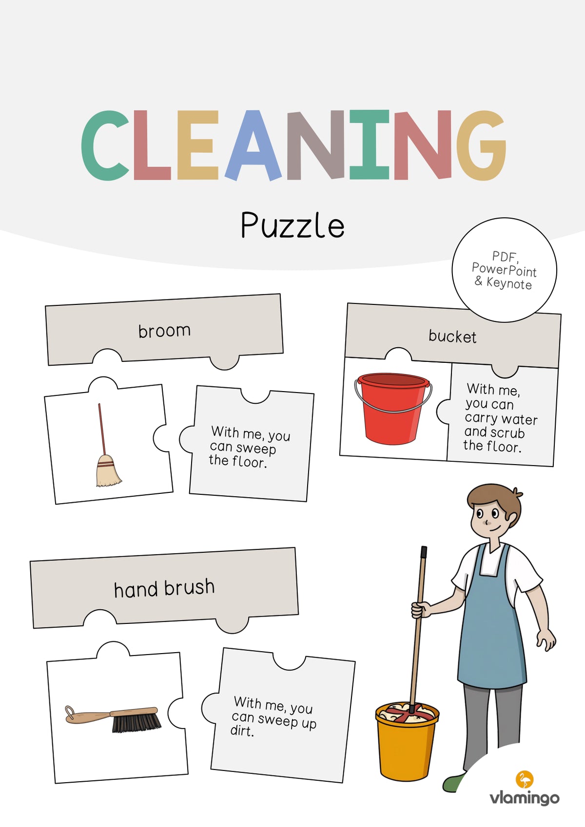de englisch cleaning puzzle 001