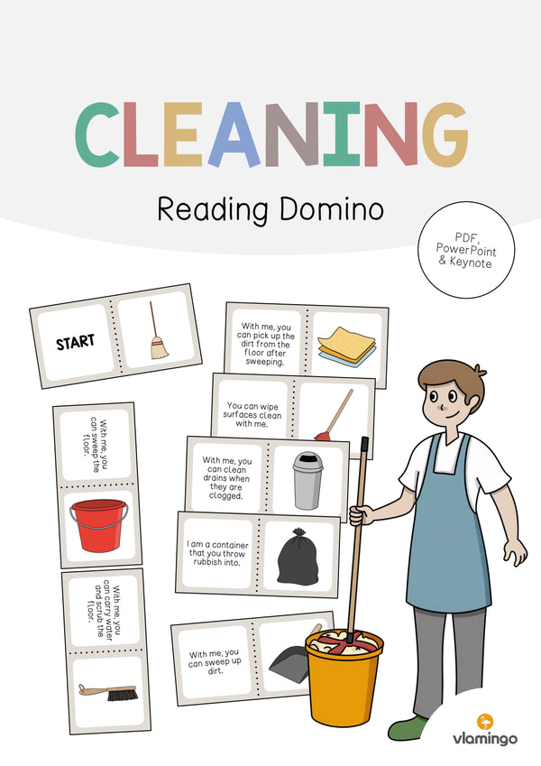 de englisch cleaning reading domino 001