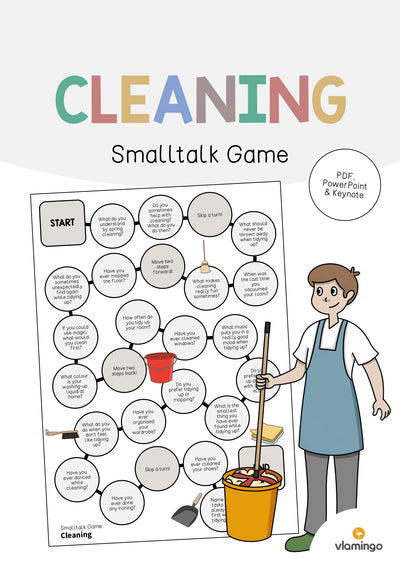 Cleaning / Putzen: Smalltalk Game (Englisch)