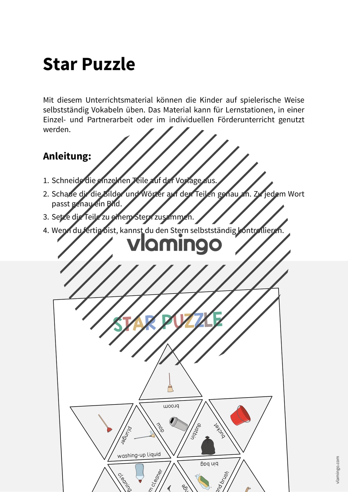 de englisch cleaning star puzzle 002