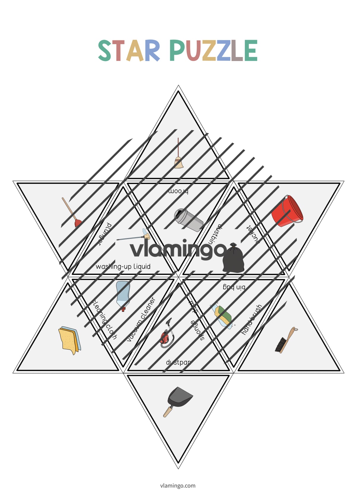 de englisch cleaning star puzzle 006