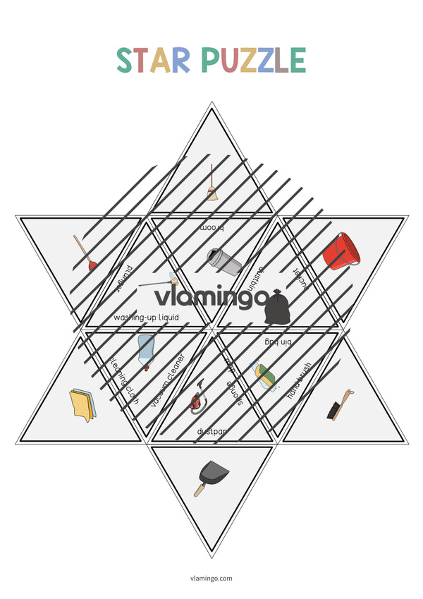 de englisch cleaning star puzzle 006