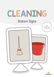 de englisch cleaning station signs 001