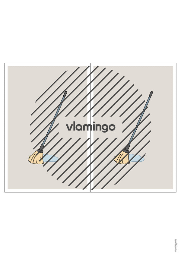 de englisch cleaning station signs 014