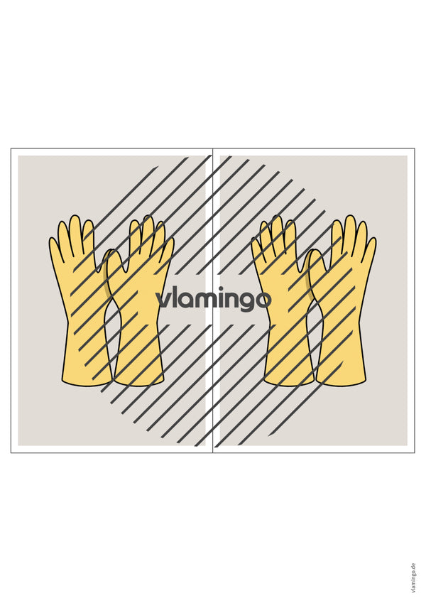 de englisch cleaning station signs 015