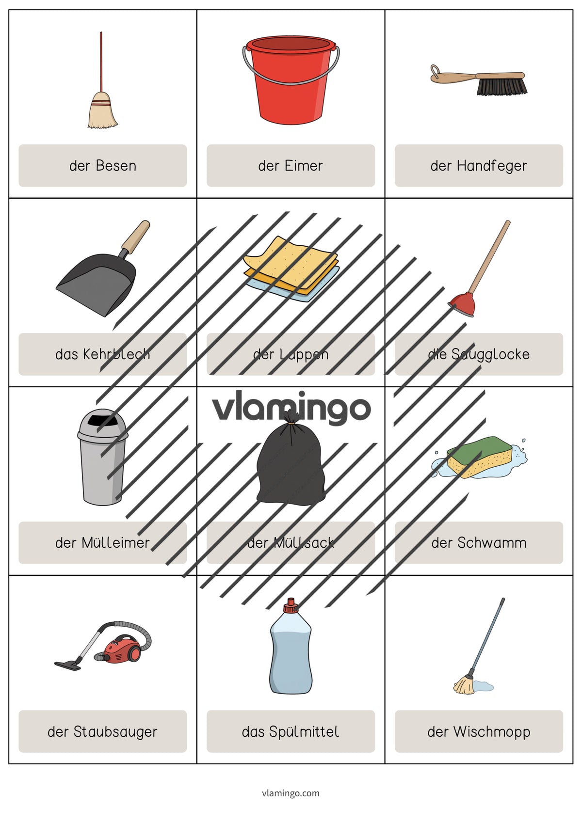 de englisch cleaning vocabulary cards 003