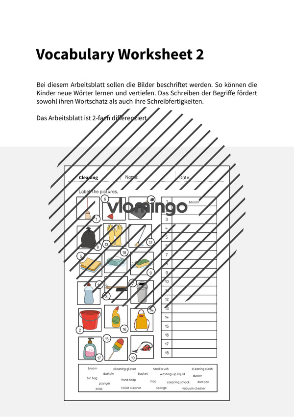 de englisch cleaning vocabulary worksheet 2 002