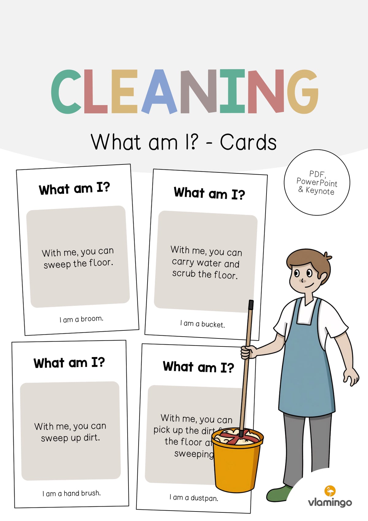 de englisch cleaning what am i cards 001