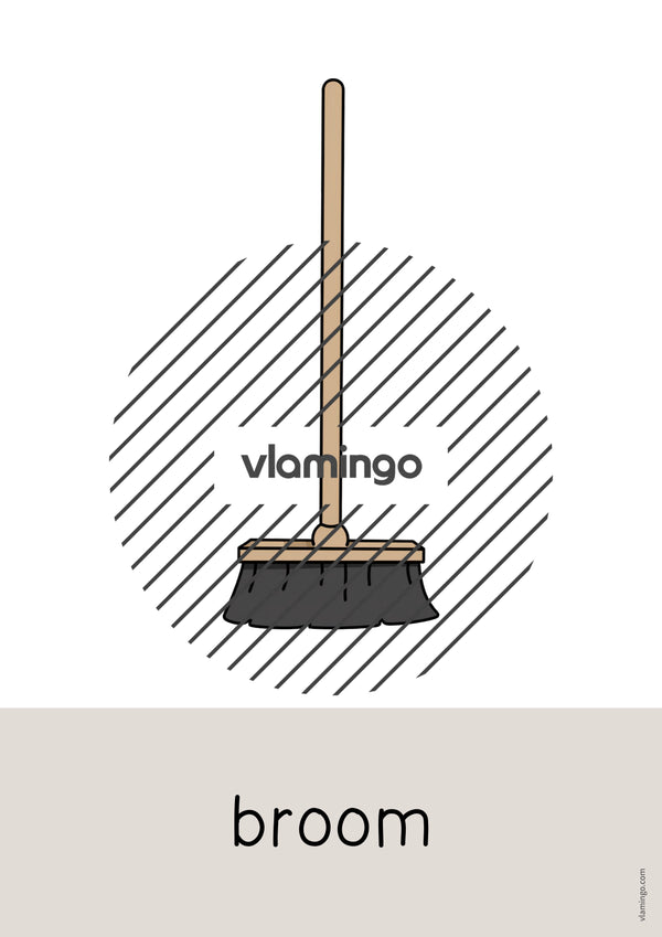 de englisch cleaning word and picture cards 025