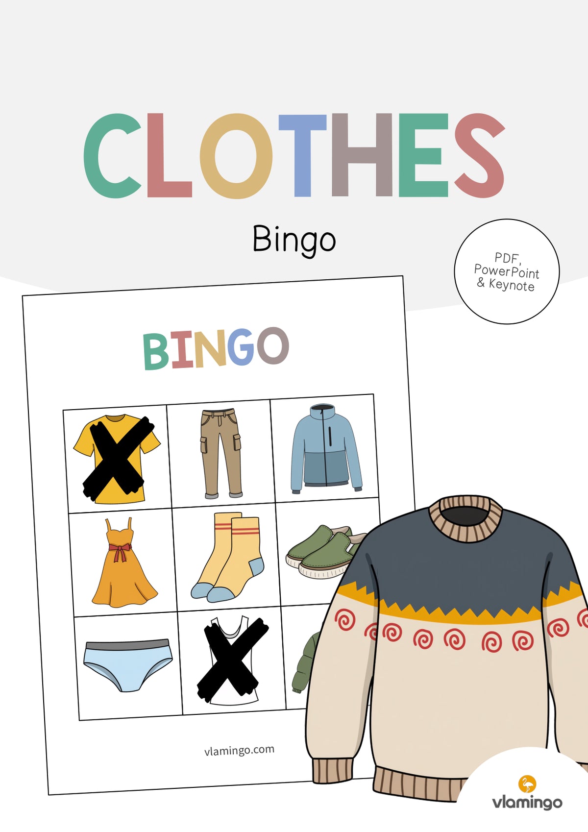 de englisch clothes bingo 001