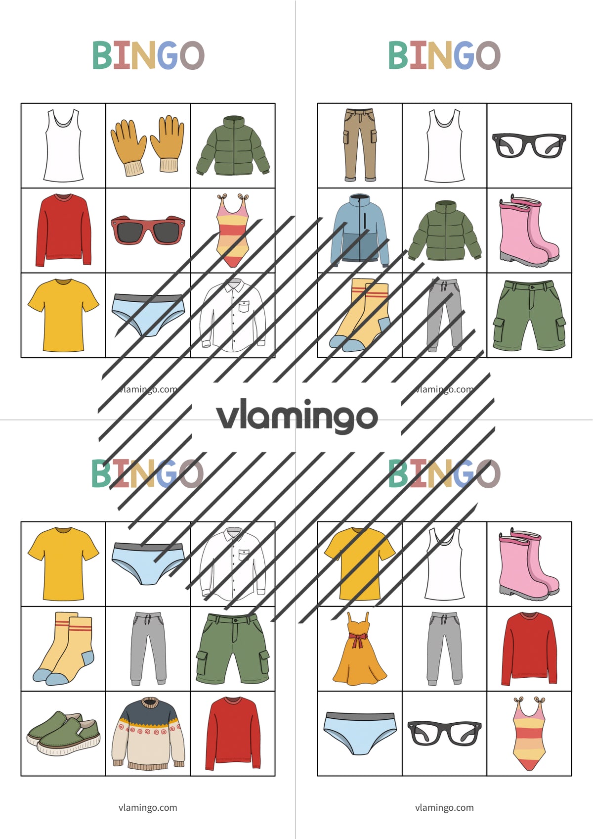 de englisch clothes bingo 009