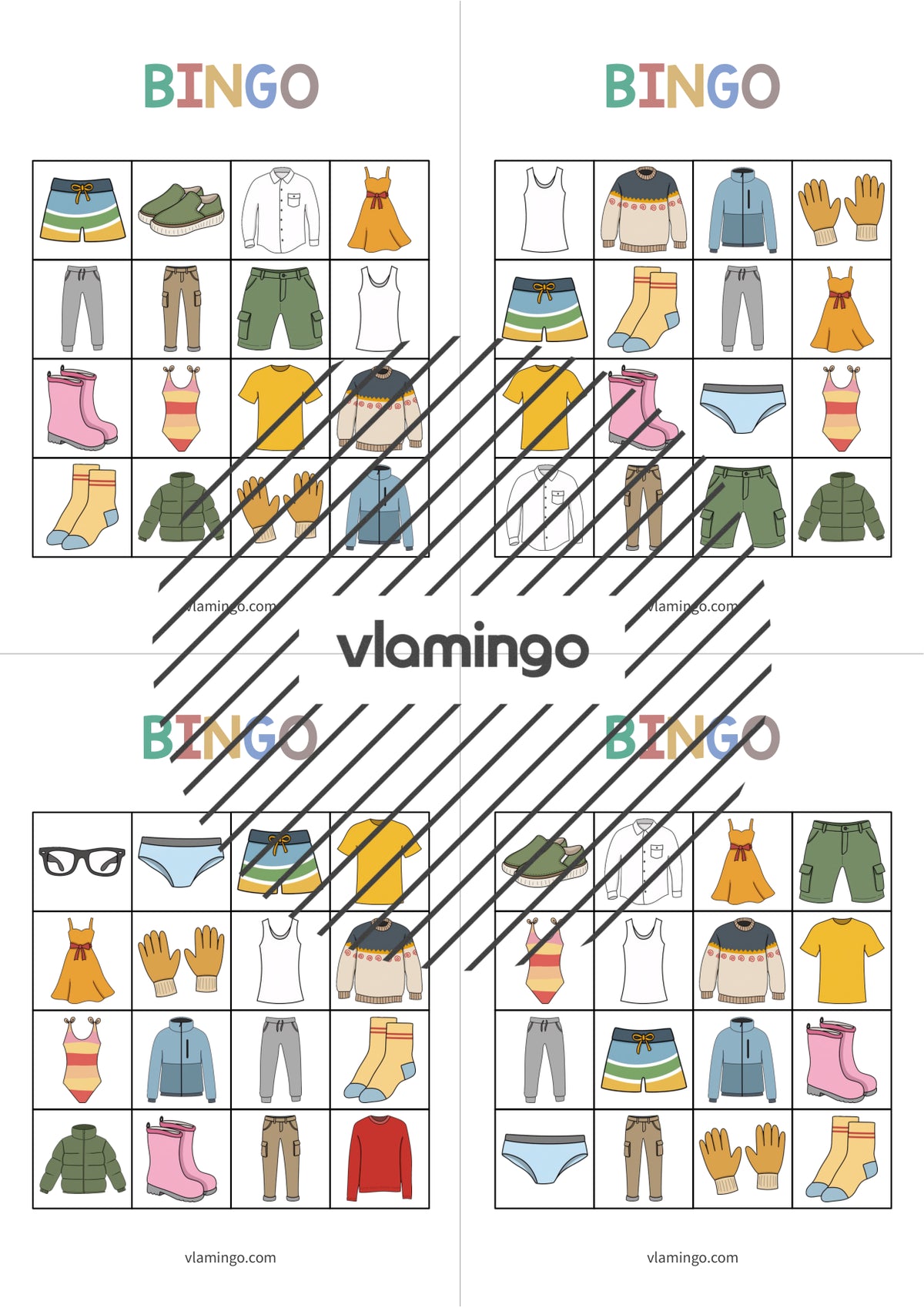 de englisch clothes bingo 021