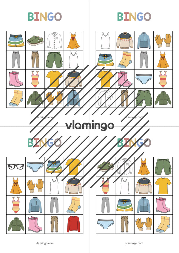 de englisch clothes bingo 021