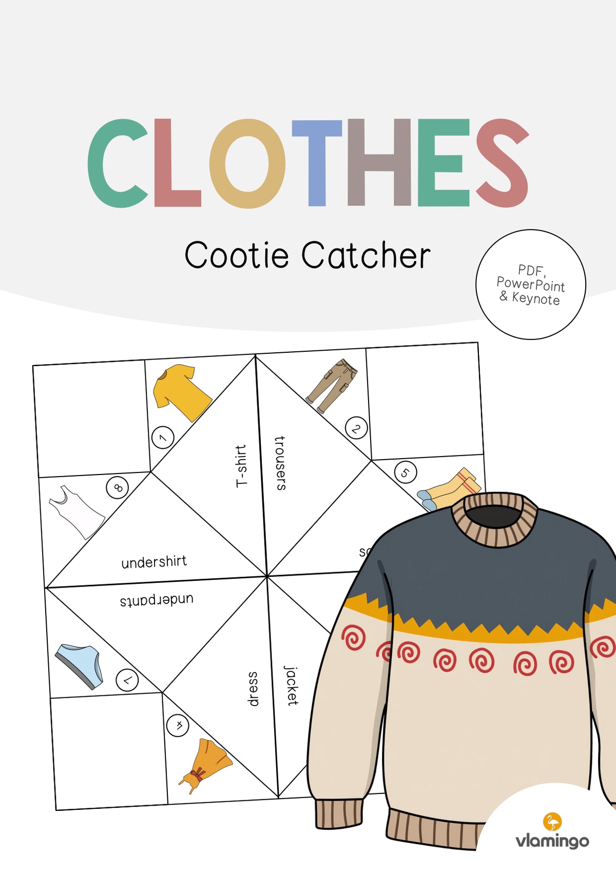 de englisch clothes cootie catcher 001