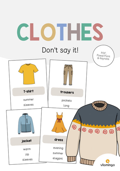 Clothes / Kleidung: Don’t say it! (Englisch)