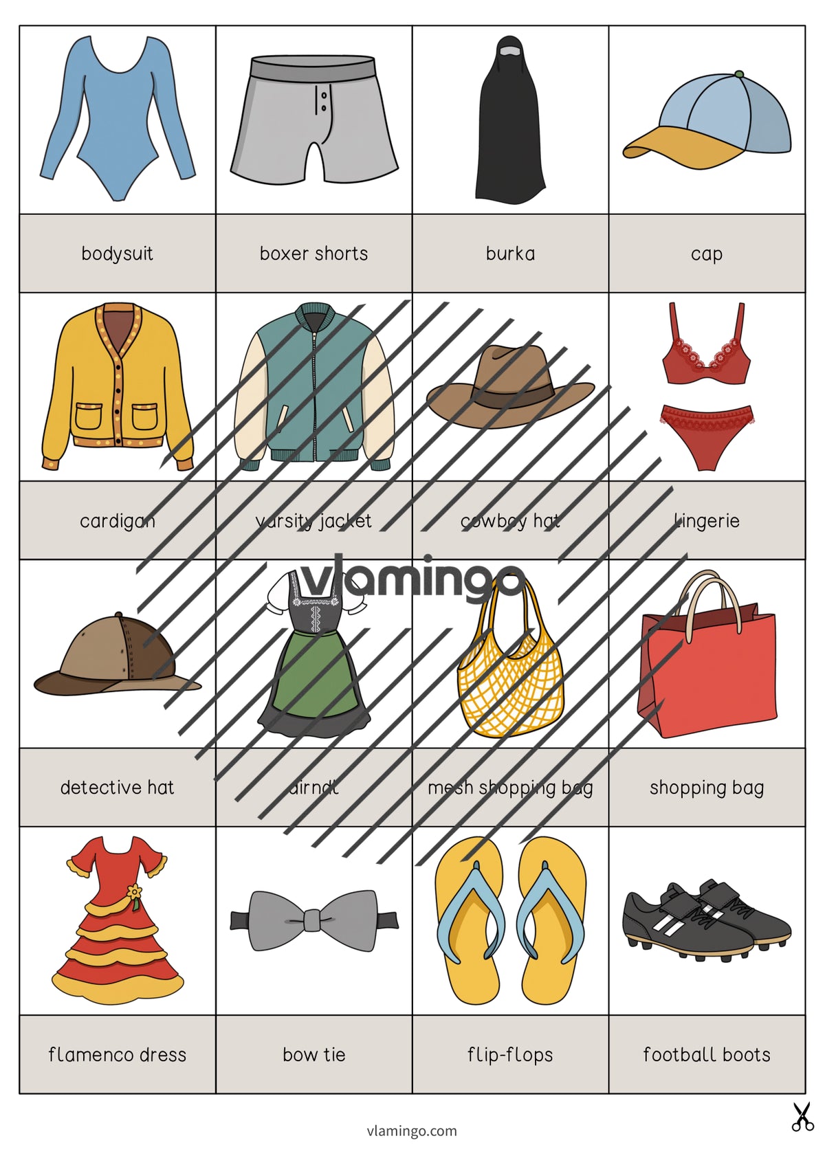 de englisch clothes drawing game 006