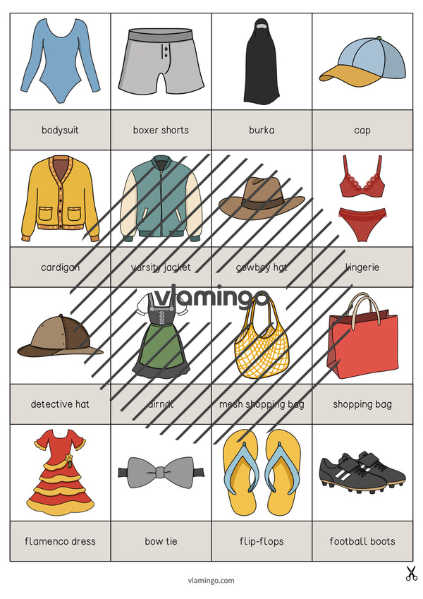 de englisch clothes drawing game 006