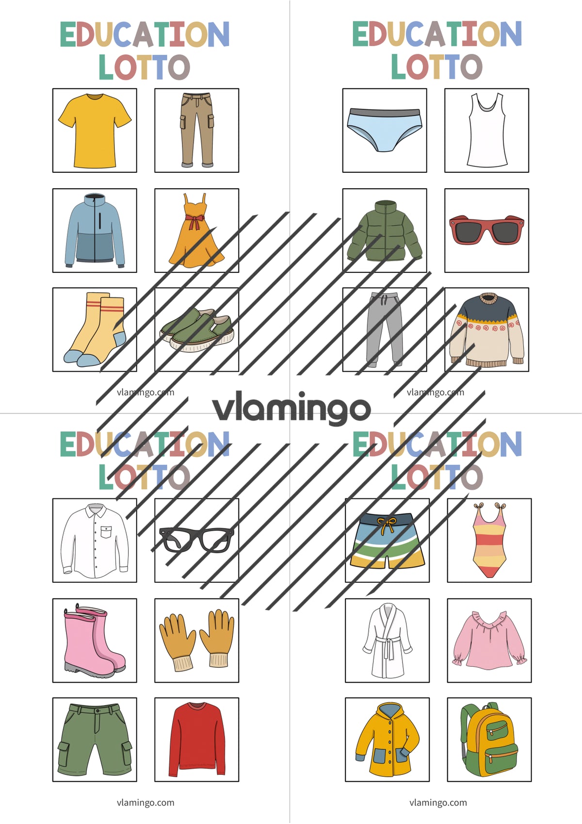 de englisch clothes education lotto 004